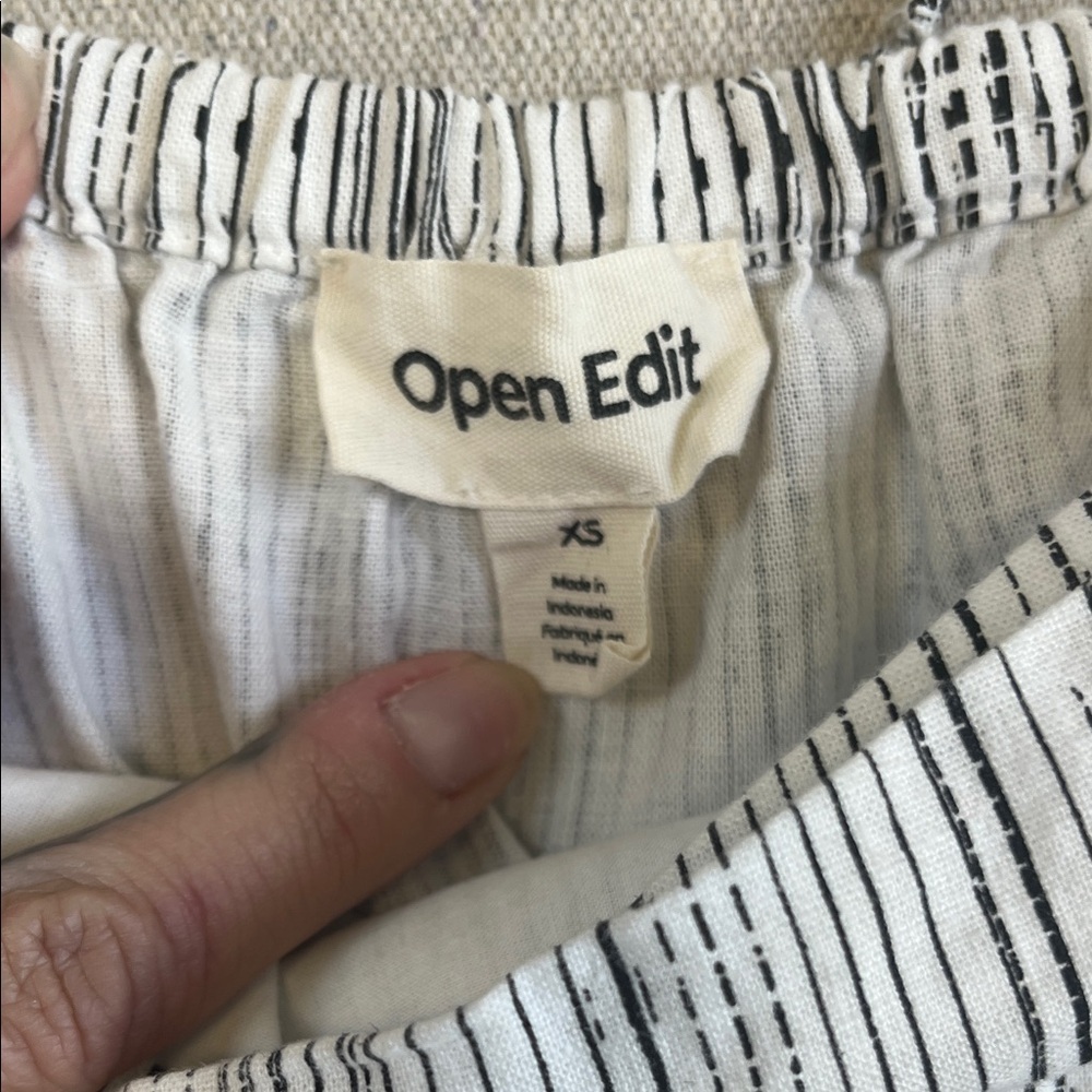 Open Edit Smocked Puff Sleeve Mini Dress Square Neck Cottagecore XS - Picture 2 of 9